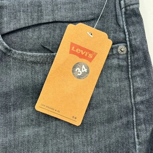 Levi's 502 Straight Leg Jeans Mens34X30 DarkBlueDenim NWT Reclaimed Sustainable - Picture 6 of 14